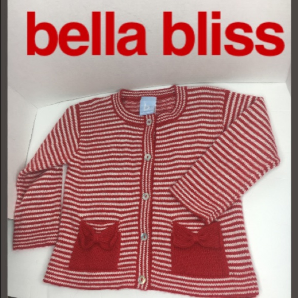 Bella Bliss Angora Blend Striped Cardigan